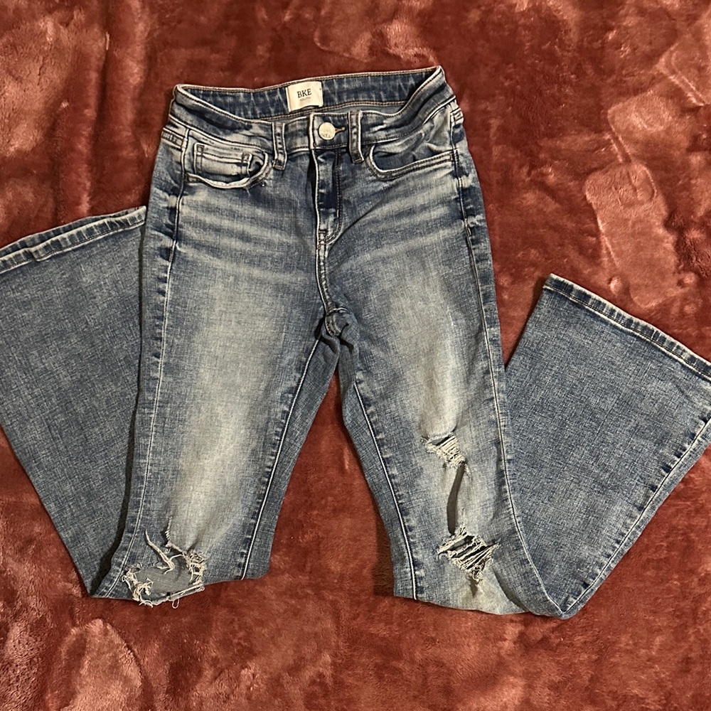 BKE Kids Blue Distressed Jeans